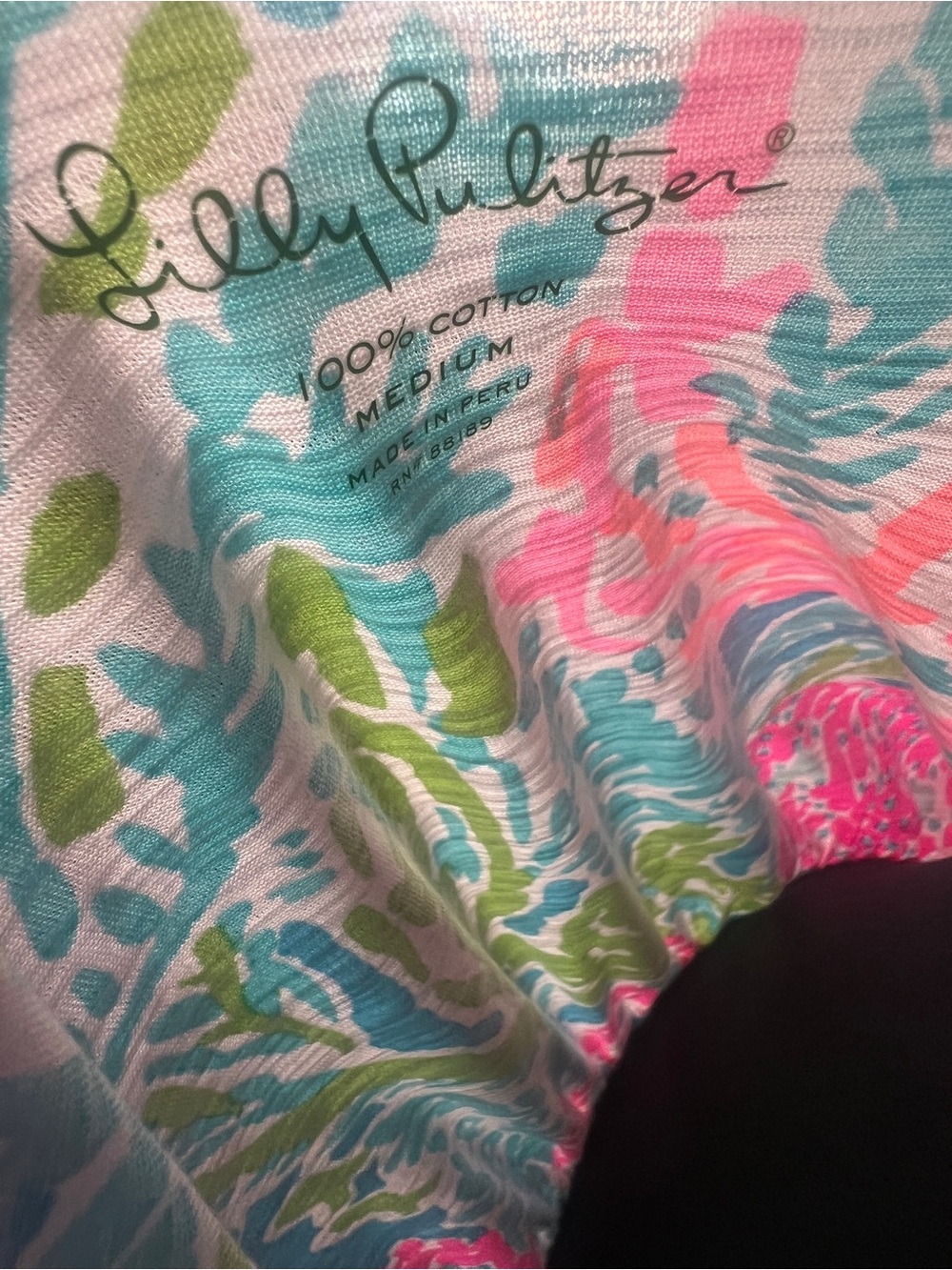 Lilly Pulitzer Pink, Aqua & Green Printed Cotton Tank Maxi Dress Size M - Picture 3 of 5
